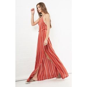 Faithfull the Brand x DailyLook striped maxi dress